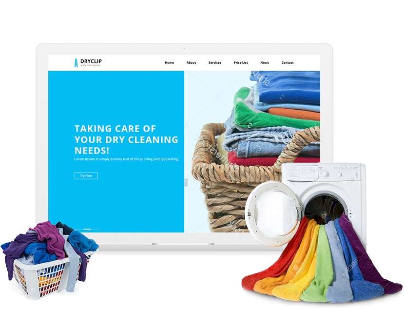 Dry Cleaning Website Template