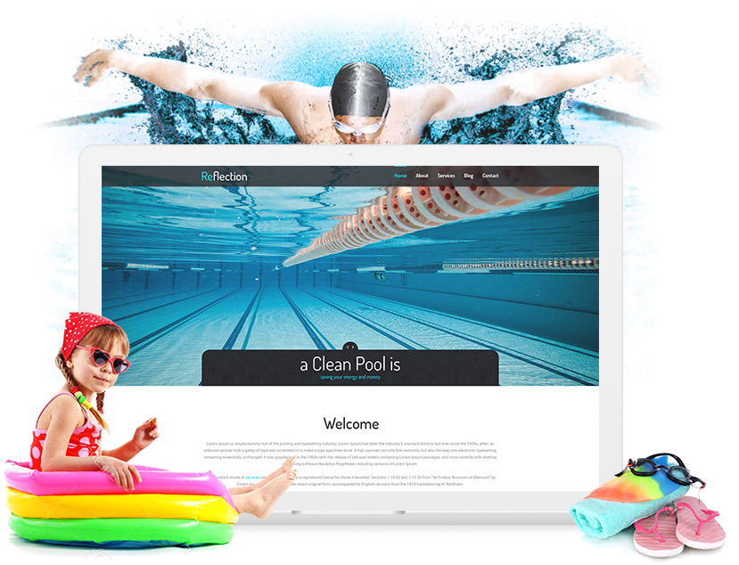 Pool Cleaning Website Template